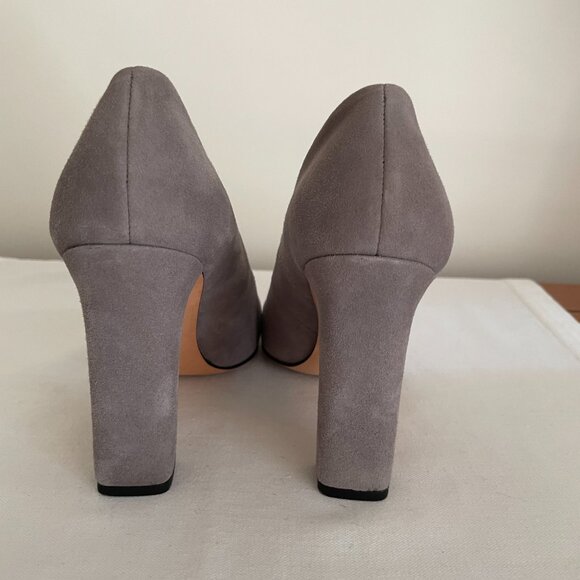Talbots Grey Suede and Patent Leather Spectator Pumps - Picture 3 of 5
